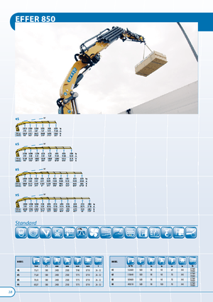 Grues de chargement hydrauliques Effer 850 8S 4S