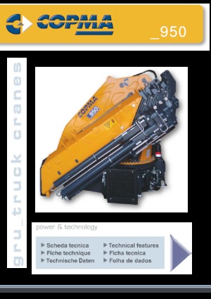 Grues de chargement hydrauliques COPMA 2000 950.8