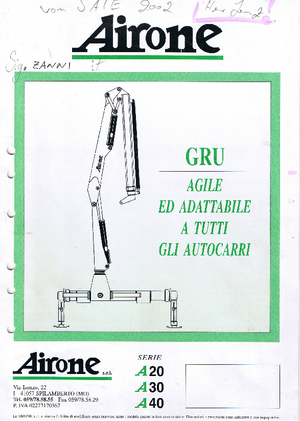 Grues de chargement hydrauliques Airone A 40 S 1
