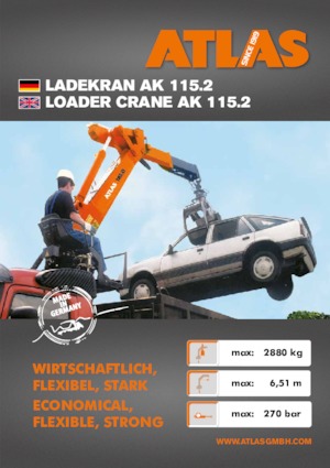 Grues de chargement hydrauliques Atlas AK 115.2 A12