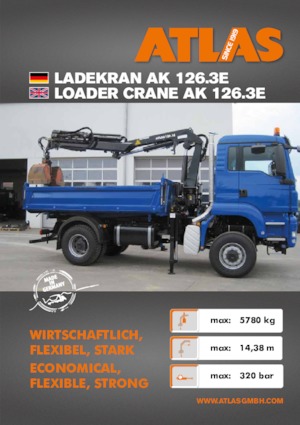 Grues de chargement hydrauliques Atlas AK 126.3E A3SL 