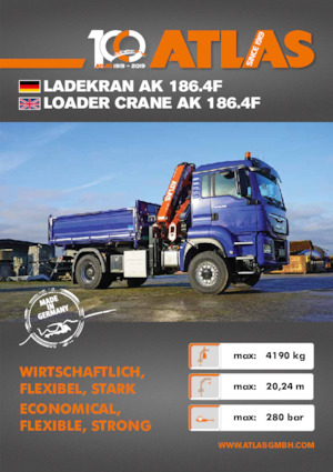 Grues de chargement hydrauliques Atlas AK 186.4F A7 