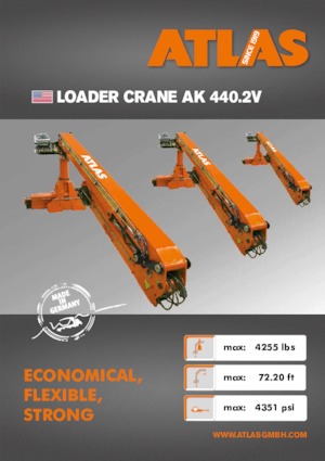 Grues de chargement hydrauliques Atlas AK 440.2V A21L 