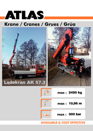 Grues de chargement hydrauliques Atlas AK 57.3 A2