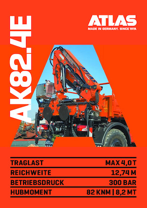 Grues de chargement hydrauliques Atlas AK 82.4E A5L