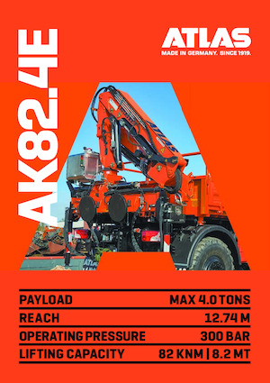 Grues de chargement hydrauliques Atlas AK 82.4E A5L