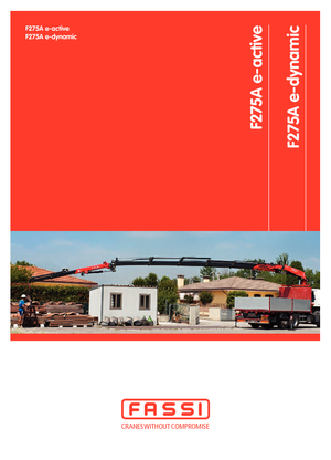 Grues de chargement hydrauliques Fassi F 275 AC 0.23 e-active