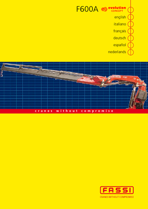Grues de chargement hydrauliques Fassi F 600 A 27