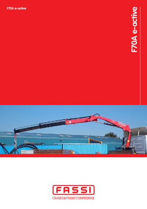 Grues de chargement hydrauliques Fassi F 70 AC 0.23 e-active