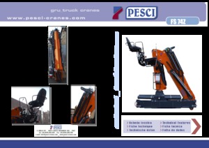 Grues de chargement hydrauliques Pesci FS 74Z