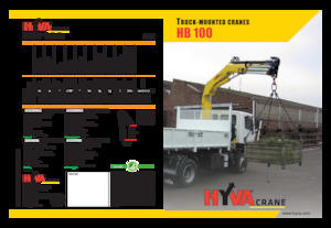 Grues de chargement hydrauliques Hyva Crane HB 100 E2