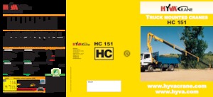 Grues de chargement hydrauliques Hyva Crane HC 151X 