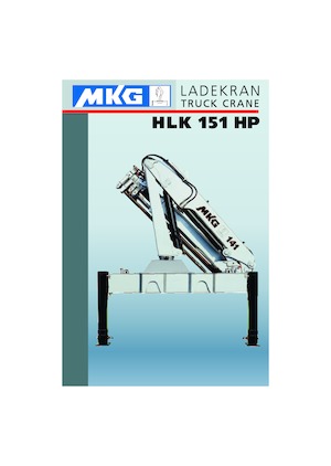 Grues de chargement hydrauliques MKG HLK 151 HP a4 