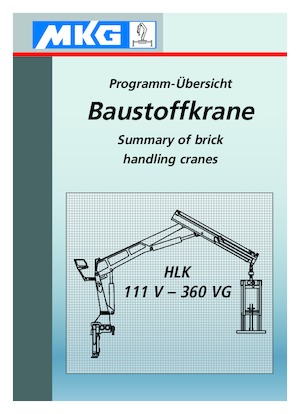 Grues de chargement hydrauliques MKG HLK 190 a2V 