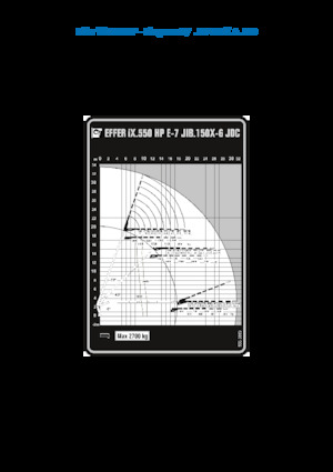Grues de chargement hydrauliques Effer IX.550 HP E7