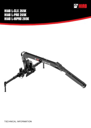Grues de chargement hydrauliques Hiab L-HiPro 285K-3