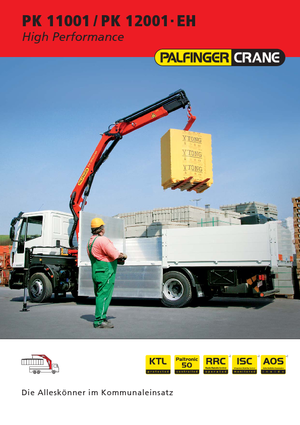 Grues de chargement hydrauliques Palfinger PK 11001 D