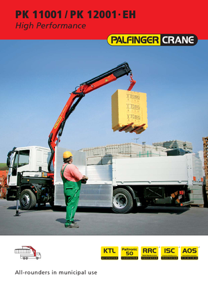 Grues de chargement hydrauliques Palfinger PK 11001 D