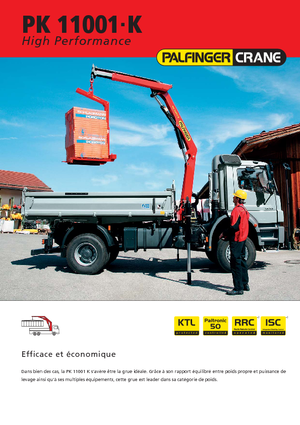 Grues de chargement hydrauliques Palfinger PK 11001 K