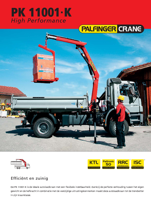 Grues de chargement hydrauliques Palfinger PK 11001 K
