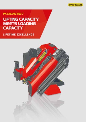 Grues de chargement hydrauliques Palfinger PK 135.002 TEC 7 E 
