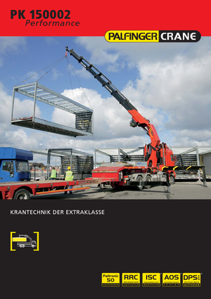 Grues de chargement hydrauliques Palfinger PK 150002 HPLS E