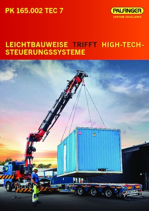 Grues de chargement hydrauliques Palfinger PK 165.002 TEC 7 H 