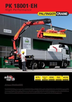 Grues de chargement hydrauliques Palfinger PK 18.001 EH