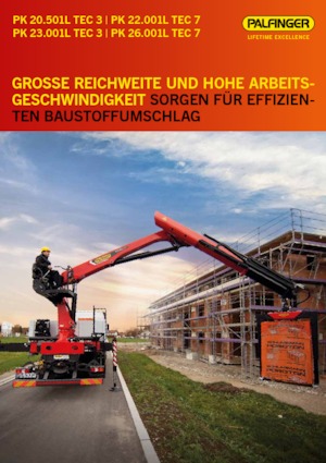 Grues de chargement hydrauliques Palfinger PK 23.001L TEC 3 C