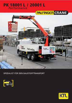 Grues de chargement hydrauliques Palfinger PK 20001 LA 4 HPLS