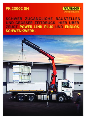 Grues de chargement hydrauliques Palfinger PK 23002 SH B