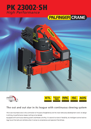 Grues de chargement hydrauliques Palfinger PK 23002 SH B