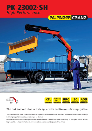 Grues de chargement hydrauliques Palfinger PK 23002 SH B