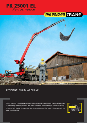 Grues de chargement hydrauliques Palfinger PK 25001 ELA