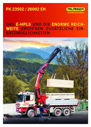 Grues de chargement hydrauliques Palfinger PK 26002 EH F