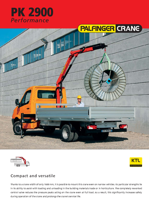 Grues de chargement hydrauliques Palfinger PK 2900 A