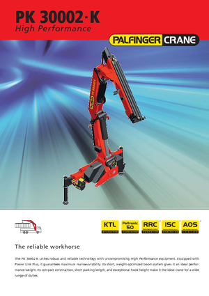 Grues de chargement hydrauliques Palfinger PK 30002-K A