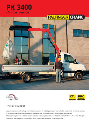 Grues de chargement hydrauliques Palfinger PK 3400 A