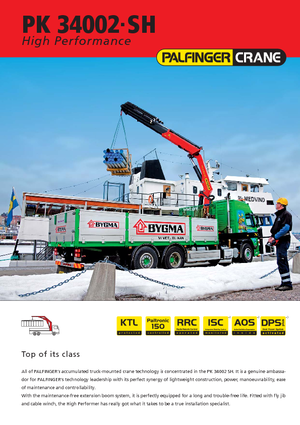 Grues de chargement hydrauliques Palfinger PK 34002 SH D