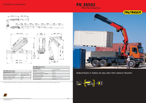 Grues de chargement hydrauliques Palfinger PK 38502 E