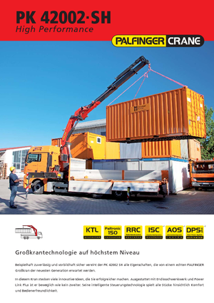 Grues de chargement hydrauliques Palfinger PK 42002 SH G