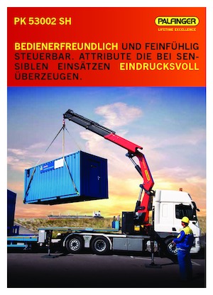 Grues de chargement hydrauliques Palfinger PK 53002 SH F
