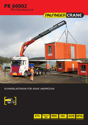 Grues de chargement hydrauliques Palfinger PK 60002 HPLS C