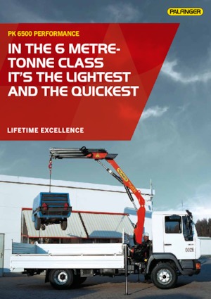 Grues de chargement hydrauliques Palfinger PK 6500 A