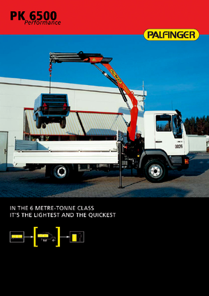 Grues de chargement hydrauliques Palfinger PK 6500