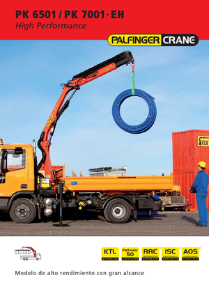 Grues de chargement hydrauliques Palfinger PK 6501 A