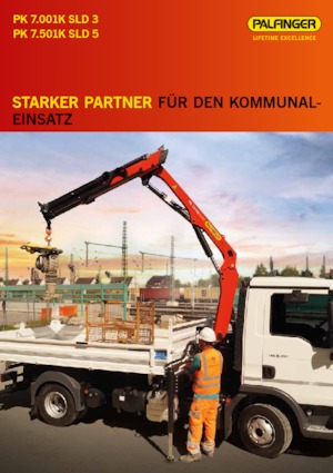 Grues de chargement hydrauliques Palfinger PK 7.501K SLD 5