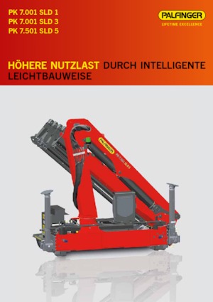Grues de chargement hydrauliques Palfinger PK 7.501 SLD 5