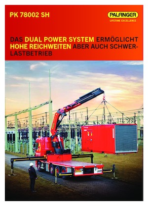 Grues de chargement hydrauliques Palfinger PK 78002 SH F