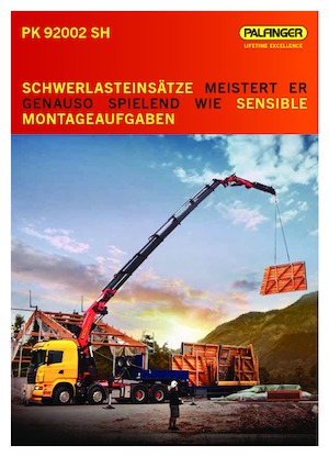 Grues de chargement hydrauliques Palfinger PK 92002 SH F